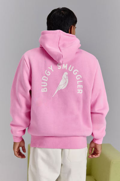 Hoodie in Pink Arch Logo