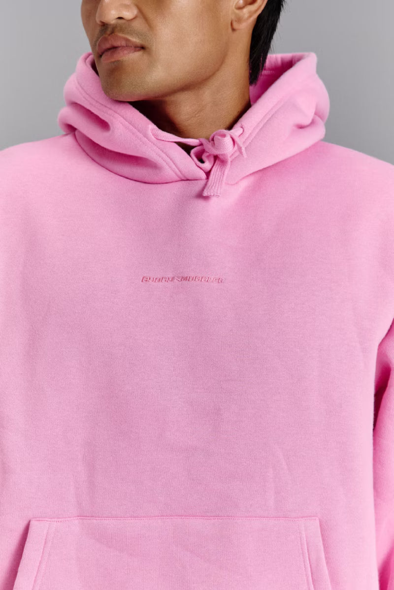 Hoodie in Pink Arch Logo