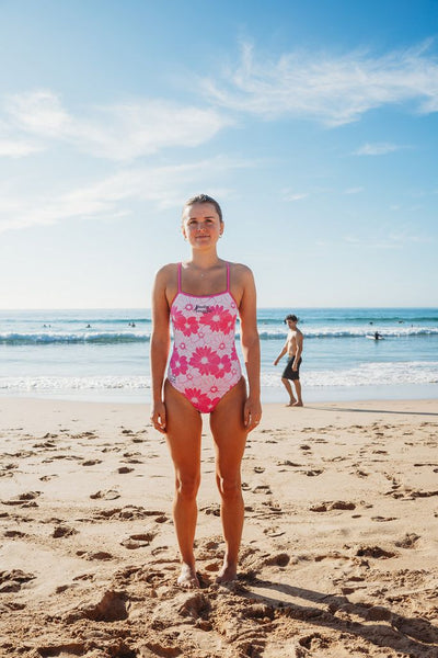 Thin Strap Racer in McGrath Foundation Floral