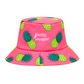 Bucket Hat in Pink Fineapples