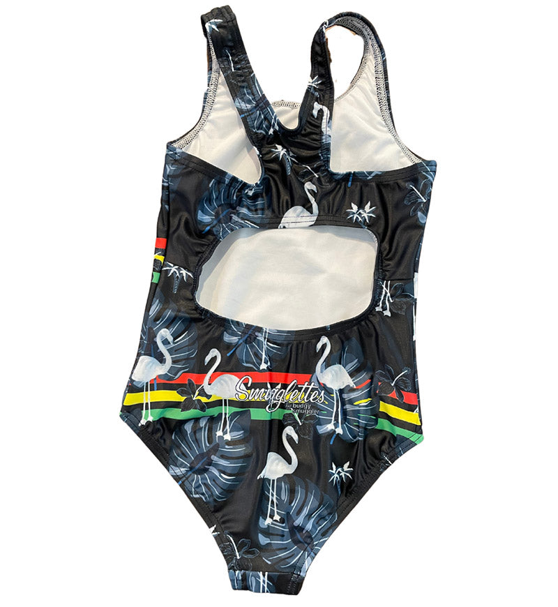 Girls One Piece in Penrith Panthers Flamingos