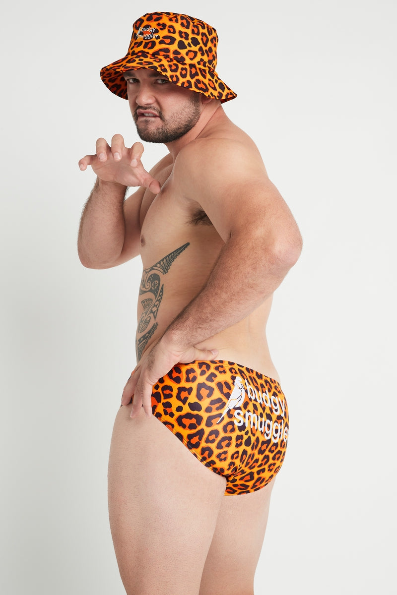 Mens on sale leopard speedo