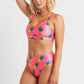 Palm Beach Top in Pink Pineapples