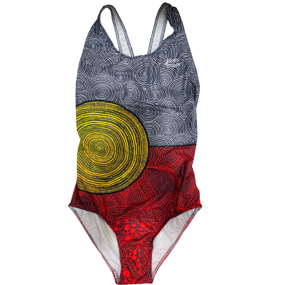 Thick Strap Racer in Three Kings Aboriginal Flag