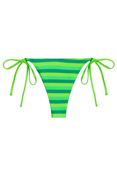 Avalon Bottoms In Green Horizontal Stripes